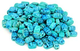 100 blaue Skarabäen