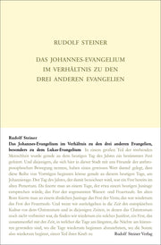 GA 112 Das Johannes-Evangelium im Verhältnis zu den drei anderen Evangelien, besonders zu dem Lukas-Evangelium