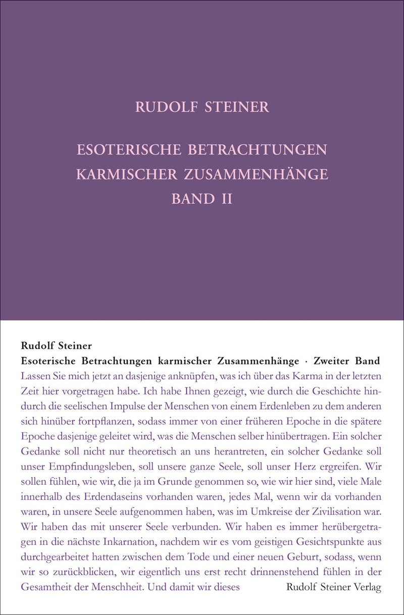 GA 236 Esoterische Betrachtungen karmischer Zusammenhänge