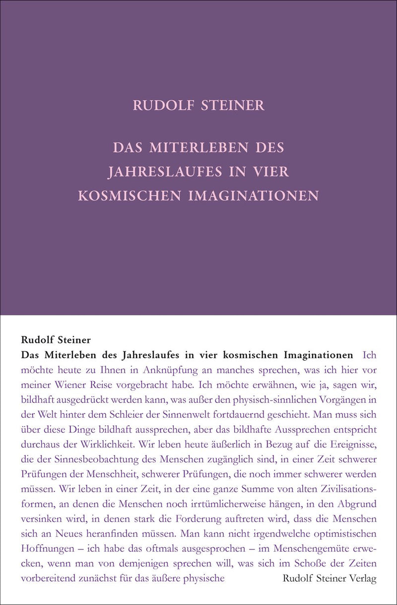 Das Miterleben des Jahreslaufes in vier kosmischen Imaginationen