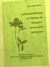 Luftstickstoffbindung von Rotklee bei biologisch-dynamischen Massnahmen