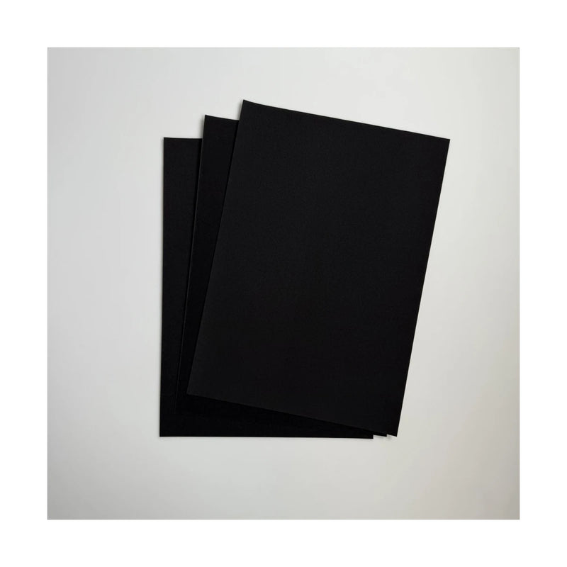 Velourspapier, nachtschwarz