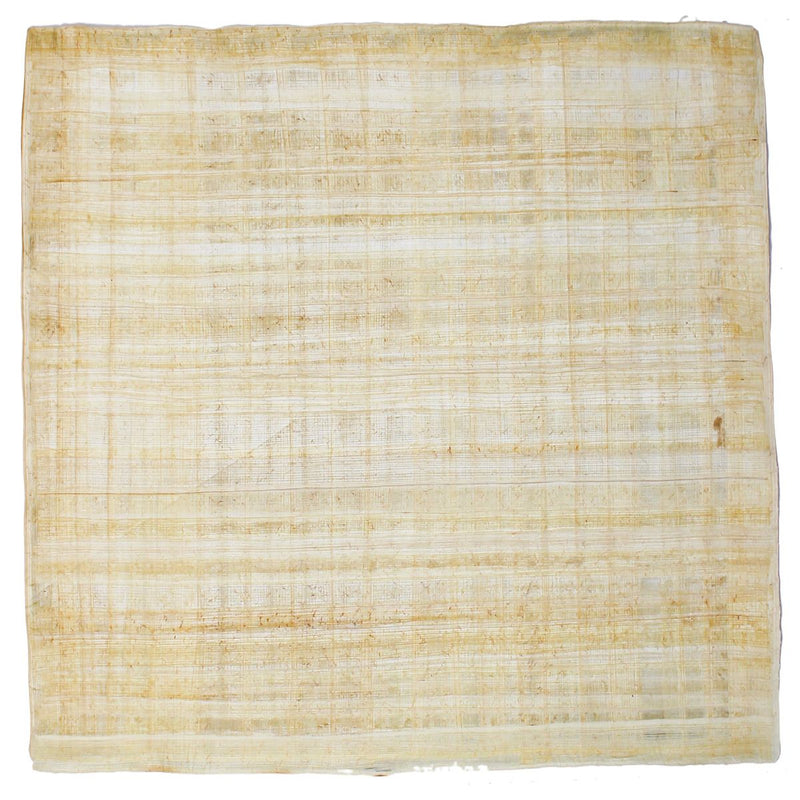 Blanko Papyrus - 20 x 20 cm – Naturrand