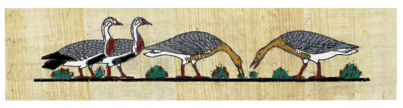 Papyrus Lesezeichen - Gänse von Medum bemalt