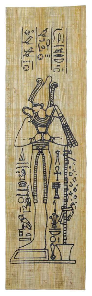 Papyrus Lesezeichen - Osiris