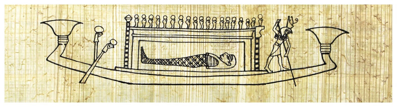 Papyrus Lesezeichen - Sonnenbarke