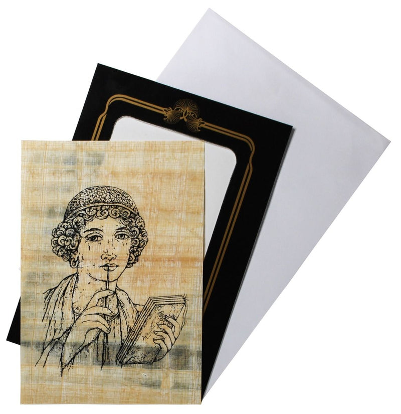 Papyrus Mini-Galerie - Sappho - die griechische Lyrikerin