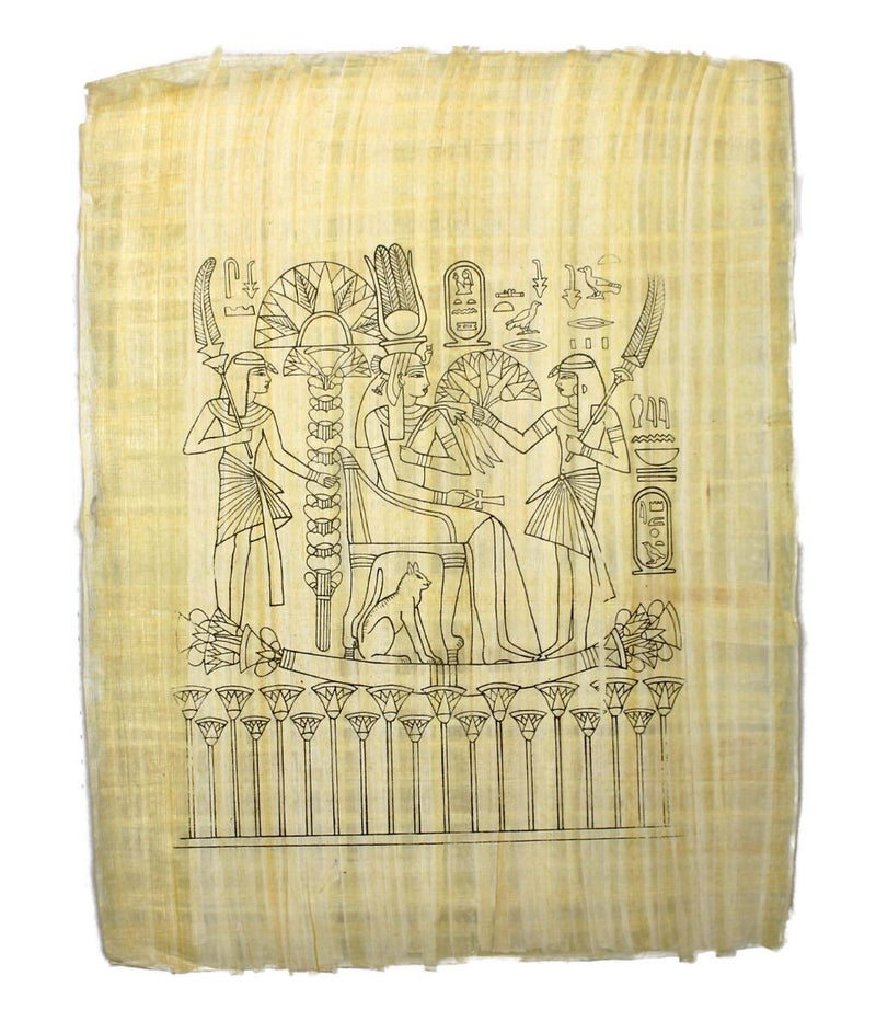 Papyrus Gross-Formate - Prinzessin auf dem Nilboot