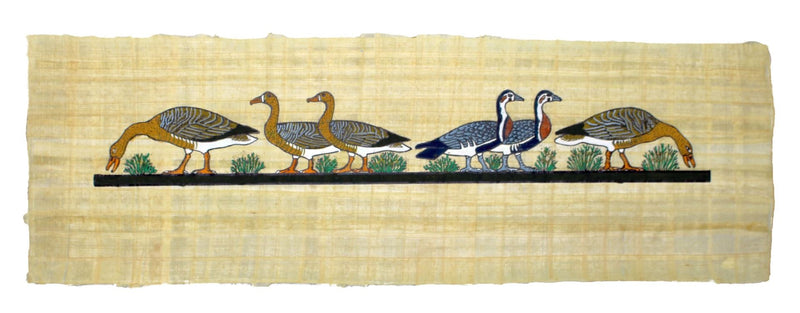 Papyrus Gross-Formate - Gänse von Meidum bemalt