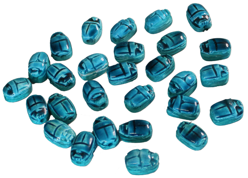 30 blaue Skarabäen