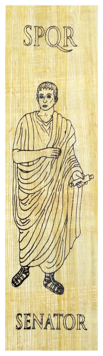 Papyrus Lesezeichen - Senator