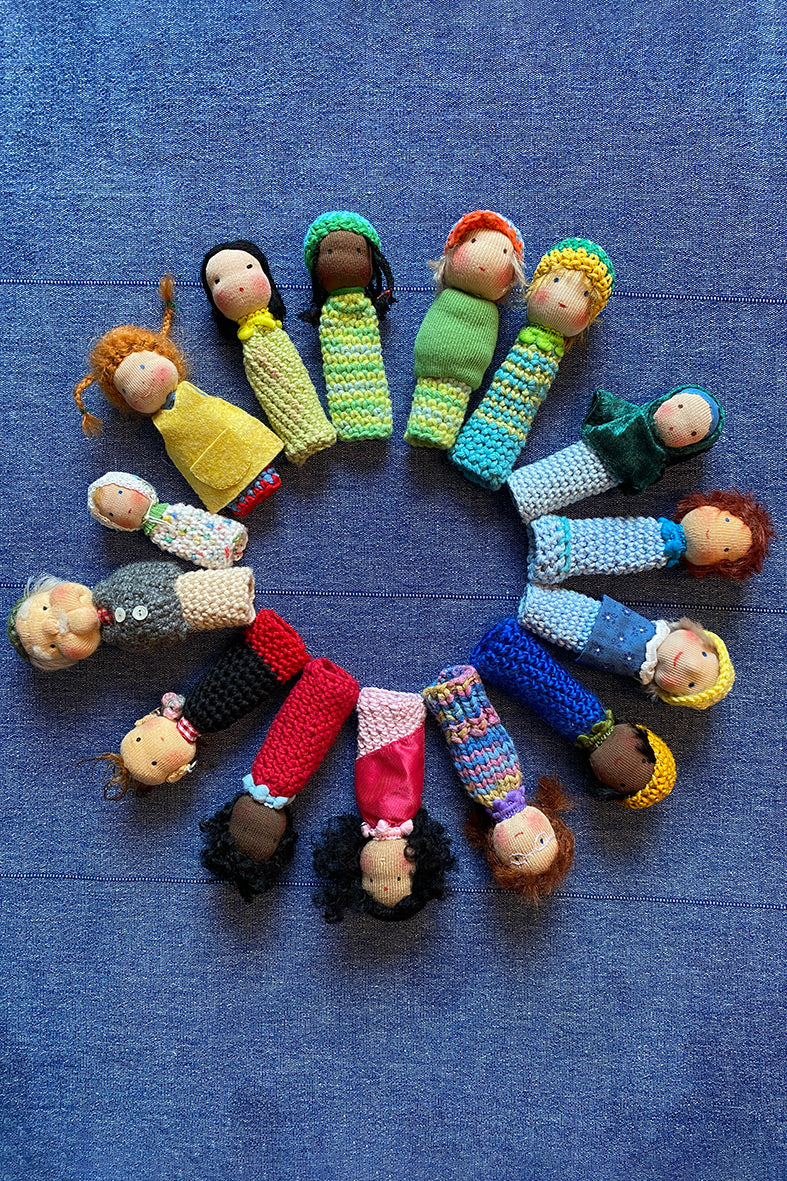 Fingerpüppchen häkeln und nähen