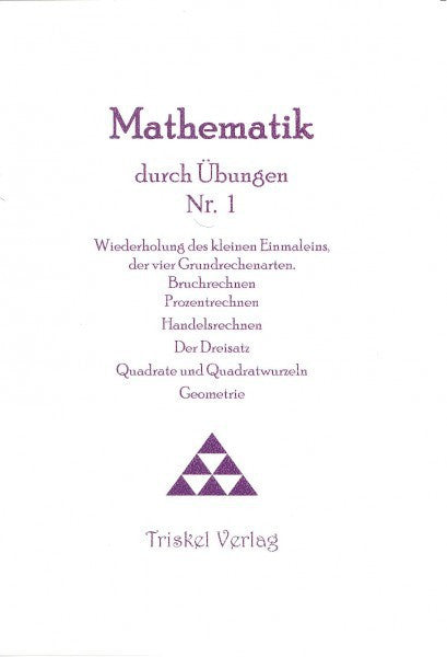 Mathematik durch Übungen Nr. 1 A4