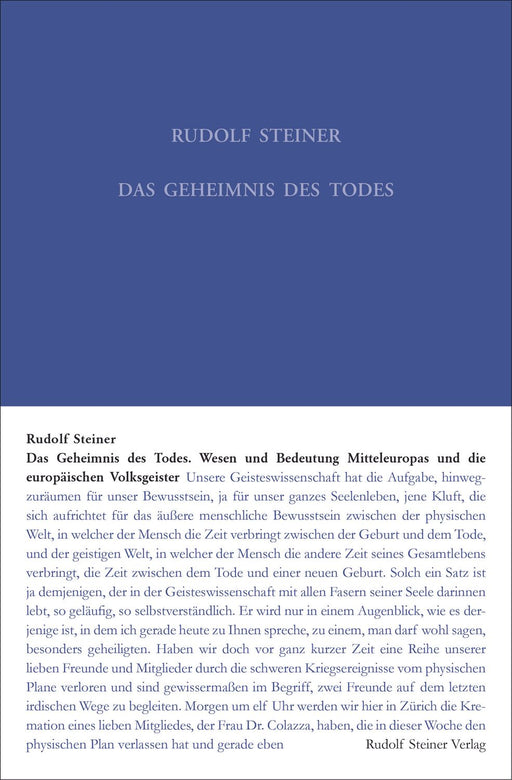 Das Geheimnis des Todes