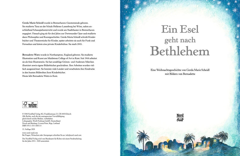 Ein Esel geht nach Bethlehem