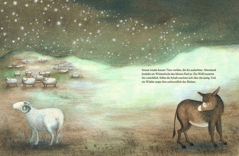 Ein Esel geht nach Bethlehem