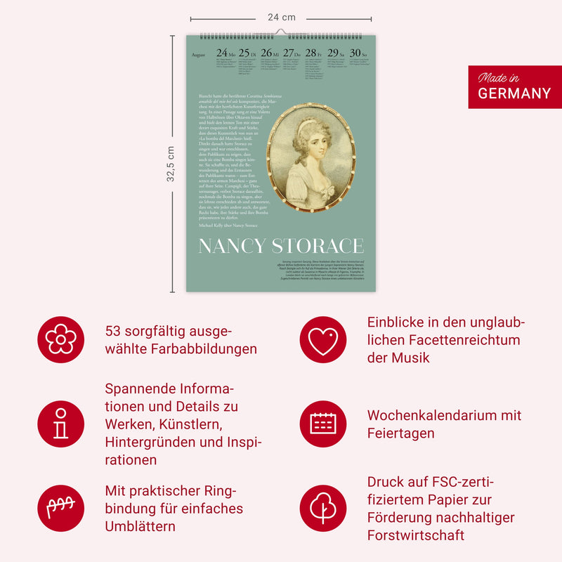 Der Musik Kalender Wochenkalender 2026