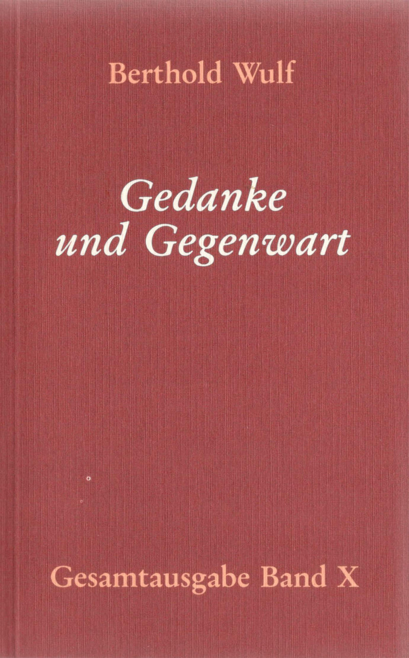 Gedanke und Gegenwart
