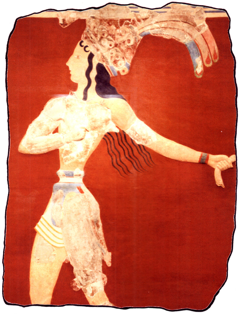 Gipsplatte - Prinz im Lilienfeld von Knossos