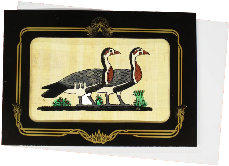 Papyrus Mini-Galerie - Gänse von Medum bemalt