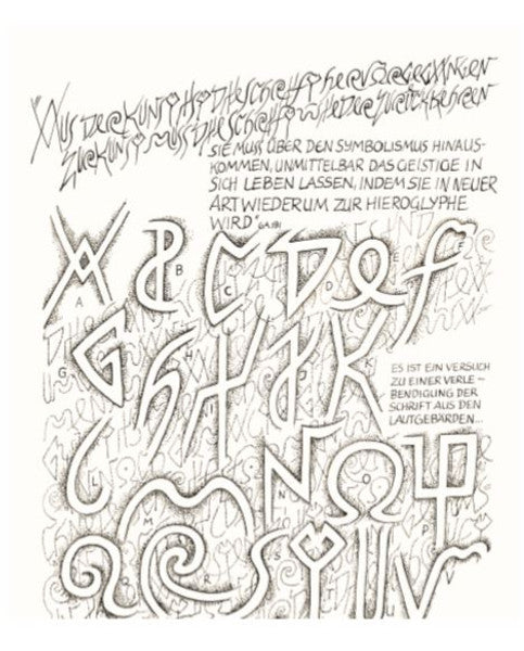 Aus der Kunst ist die Schrift hervorgegangen - zur Kunst muss die Schrift wieder zurückkehren