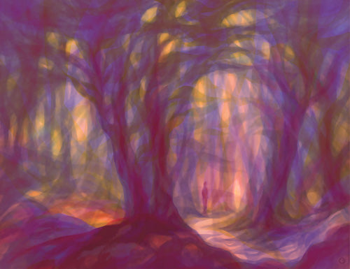 Begegnung im Wald (groß)