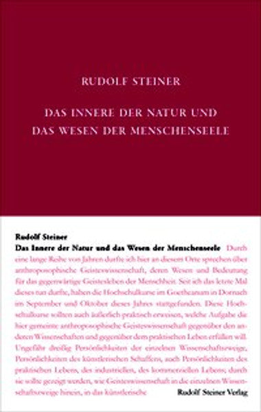 Das Innere der Natur und das Wesen der Menschenseele