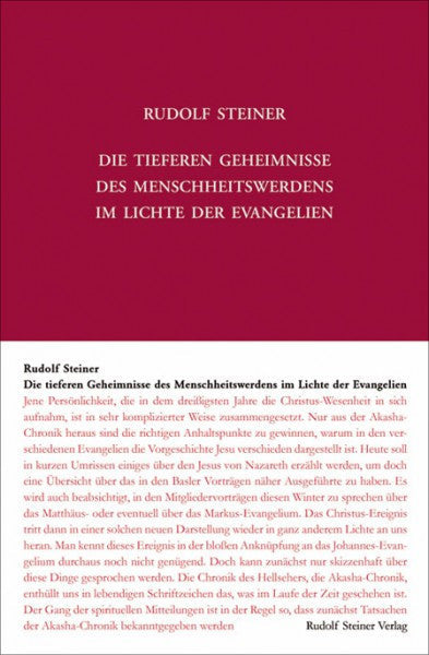 GA 117 Die tieferen Geheimnisse des Menschheitswerdens im Lichte der Evangelien
