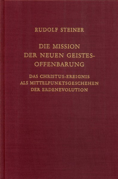 GA 127 Die Mission der neuen Geistesoffenbarung