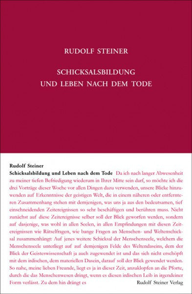 GA 157a Schicksalsbildung und Leben nach dem Tode