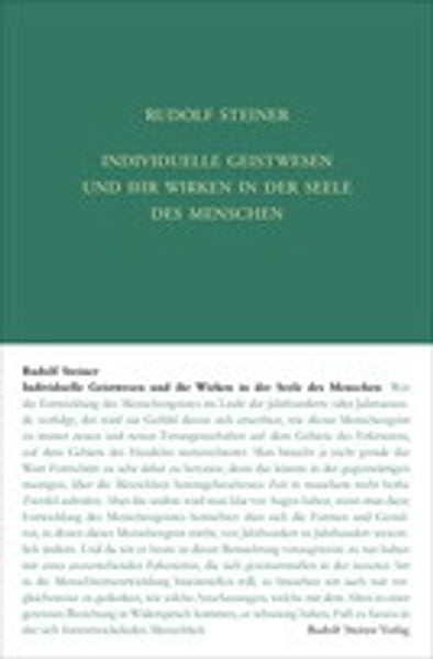 GA 178 Individuelle Geistwesen und ihr Wirken in der Seele des Menschen