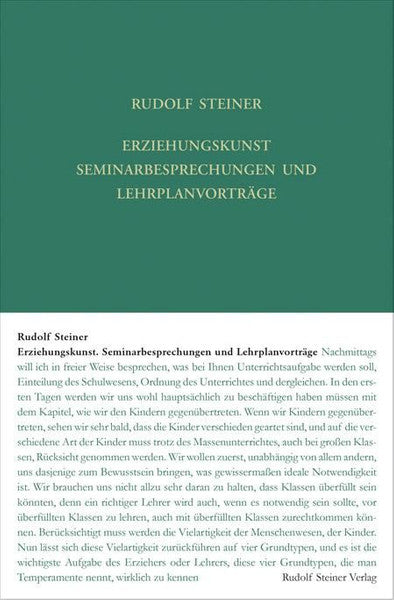 GA 295 Erziehungskunst. Seminarbesprechungen und Lehrplanvorträge