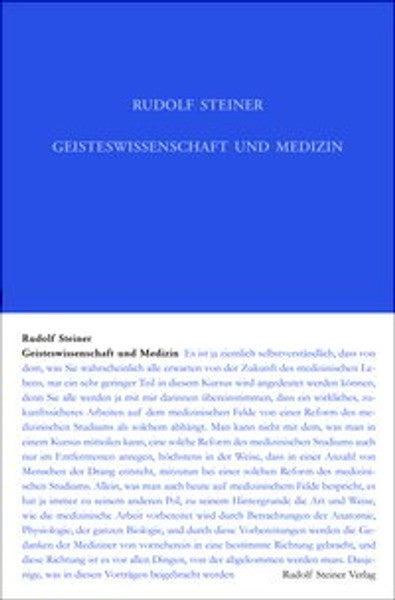 GA 312 Geisteswissenschaft und Medizin (erster Ärztekurs) NEUAUFLAGE