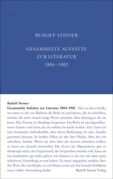 GA 32 Gesammelte Aufsätze zur Literatur 1884–1902