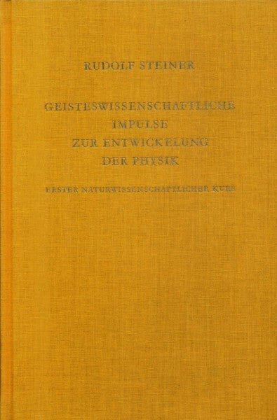 GA 320 Erster naturwissenschaftlicher Kurs