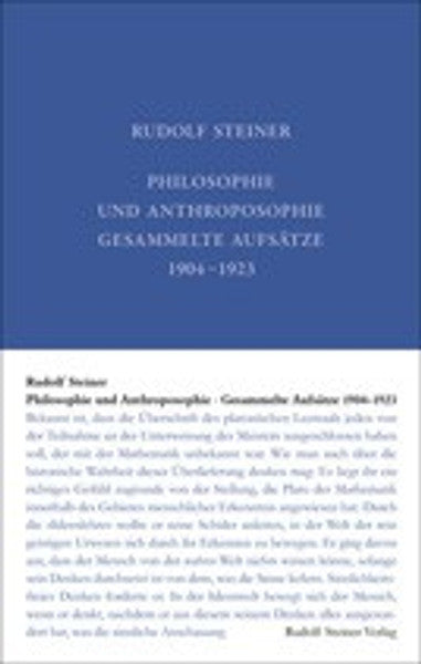 GA 35 Philosophie und Anthroposophie