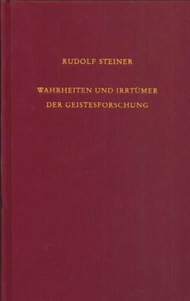 GA 69a Wahrheiten und Irrtümer der Geistesforschung