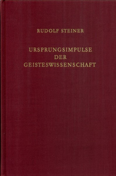 GA 96 Ursprungsimpulse der Geisteswissenschaft