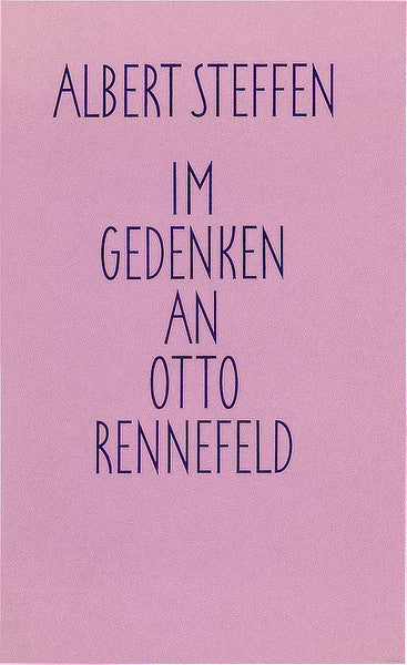 Im Gedenken an Otto Rennefeld