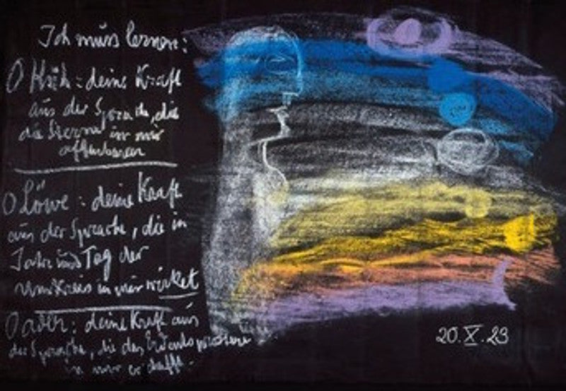 Poster Wandtafelzeichnung - Vortrag vom 20. Oktober 1923, GA 230