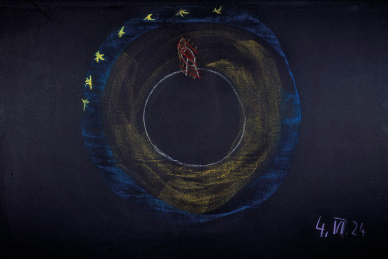 Poster Wandtafelzeichnung - Vortrag vom 4. Juni 1924, GA 236