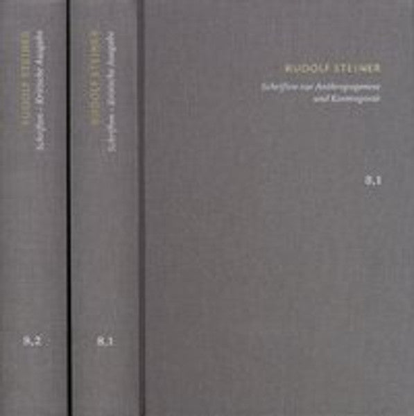 Rudolf Steiner: Schriften. Kritische Ausgabe / Band 8,1-2: Schriften zur Anthropogenese und Kosmogonie