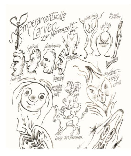 Temperamentvolle Larven zur Narrenzeit