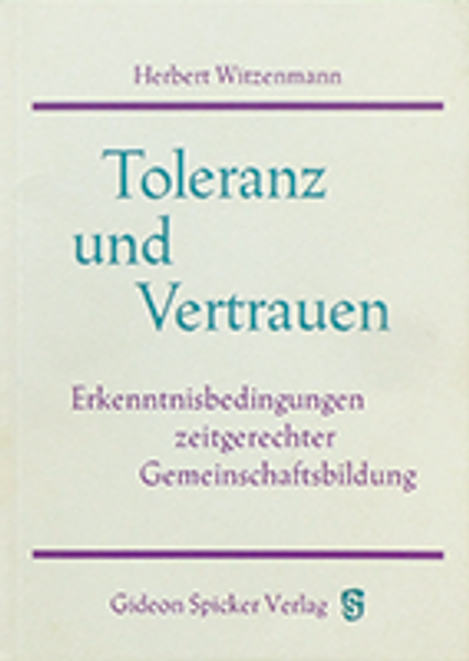 Toleranz und Vertrauen