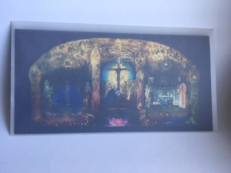 Triptychon- Gral als Aufstellkarte