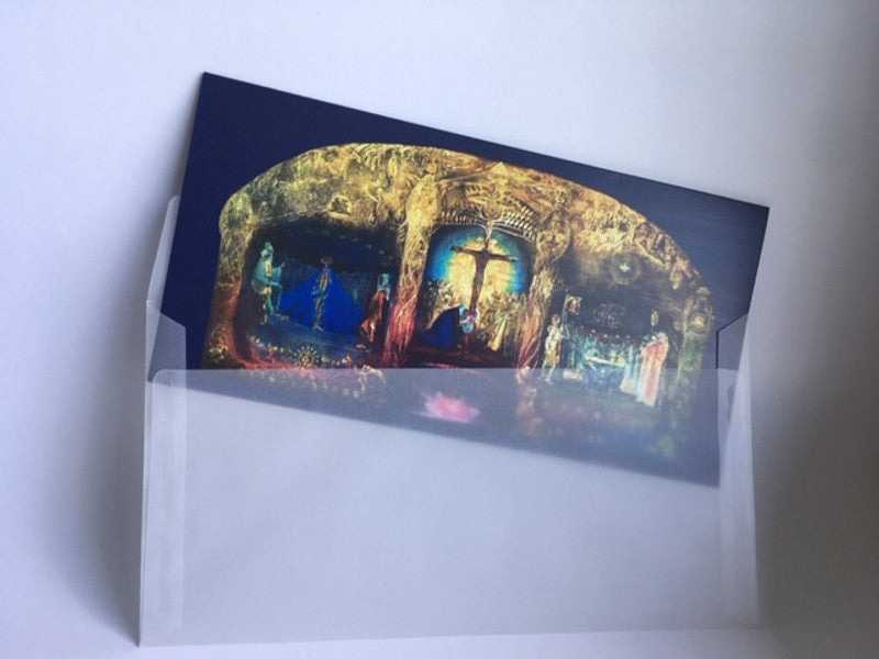 Triptychon- Gral als Aufstellkarte