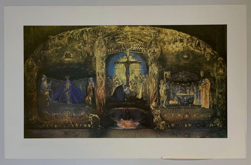 Triptychon Gral - Wandbild (Originalversion auf Papier)