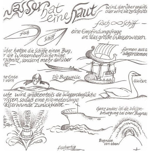 Wasser hat eine Haut. Geglitten oder zerschnitten?