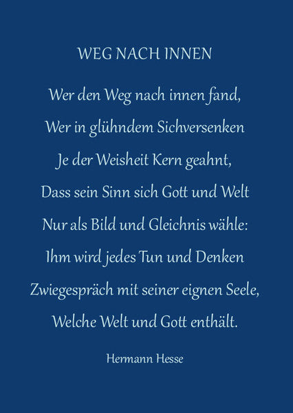 Weg nach innen